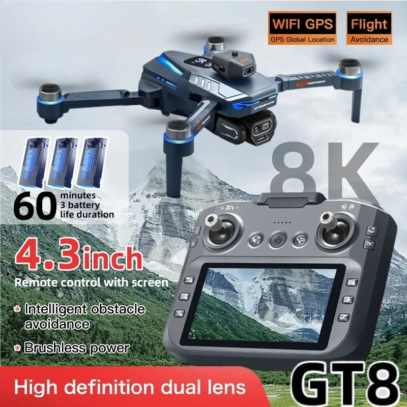 Drone Surveying - Drone GT8 original 8K professionnel avec